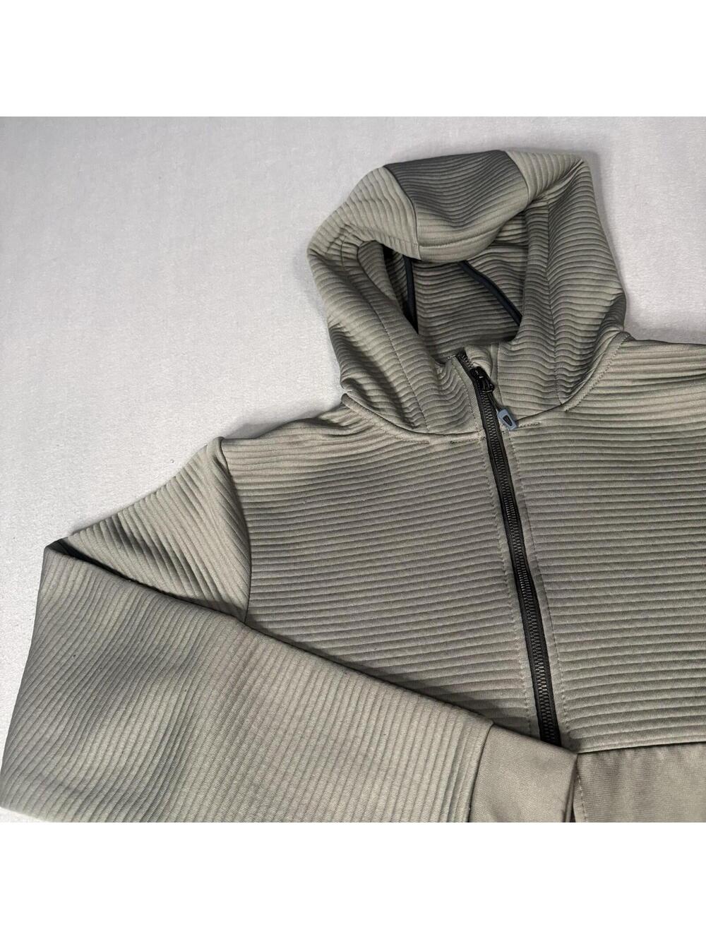 BAUER Hockey FLC 3D Full Zip Hoodie Mens Medium Grey